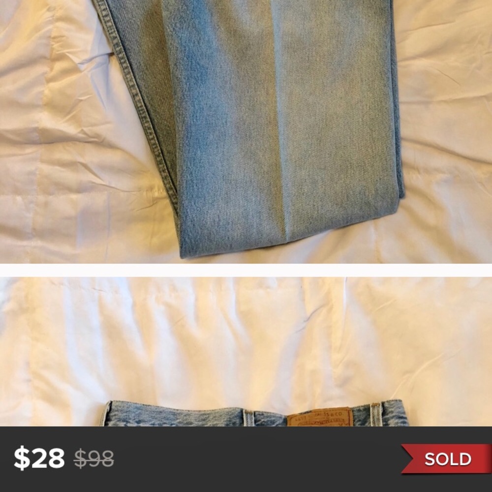 Vintage Levi’s 501 button up Jeans not sold